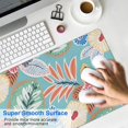 thumbnail image 4 of Long Mouse Pads for Desk,Green Pioneer Flower and Leaf Desk Mats on Top Of Desks, Desk Mouse Pad Extra Large with 3mm Non-Slip Base and Stitched Edge for Gaming,Office,Work,Home 31.5"x11.8", 4 of 6