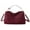 Burgundy, variant on Slouchy Shoulder Bag Suede Soft Hobo Crossbody Bag with Adjustable Retro Y2K Shoulder Purse Vegan Handbag