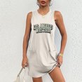 thumbnail image 3 of Vestido de Verano para Mujeres, Vestido de Cuello Redondo sin Mangas de Bolsillo de Impresión de Moda Casual Hecha de 95% Poliéster 5% Spandex para Primavera Verano, Vestido Sexy para Mujeres, 3 of 5