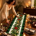 thumbnail image 4 of Virelaxpo Christmas Printed Table Runner Holiday Dining Table Decor for Family Dinner Party, 4 of 7