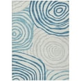 thumbnail image 2 of Addison Rugs Chantille Indoor/Outdoor Transitional Swirls Teal Washable Rectangle Rug, 2'6" x 3'10", 2 of 6