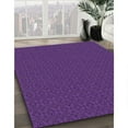 thumbnail image 2 of Ahgly Company Indoor Square Patterned Purple Iris Purple Area Rugs, 5' Square, 2 of 6