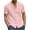 Pink, variant on Jinhomg Men's Button Down Shirt Big and Tall Casual Solid Cotton Linen Tops Lightweight Comfy Short Sleeve Summer Beach Shirts Hawaiian Vacation Wear Spring Saving Army Green M