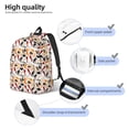 thumbnail image 3 of Disketp Cute Cats print Canvas Backpack Lightweight Travel Daypack Student Rucksack Laptop Backpack-Small, 3 of 5