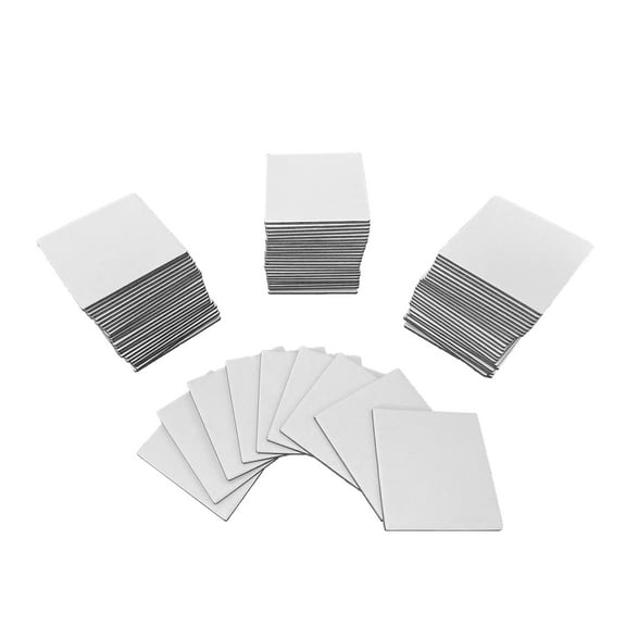 84 Blank Square Tiles (Same Size as Carcassonne Board Game Chit Tiles)