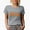 Heather Grey, variant on New York, US or USA State Themed, Groovy Retro Wavy Text Merch Gift, Tan T-Shirt, Large