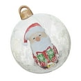 thumbnail image 4 of Inflatable Christmas Balls Decoration, 23.6 Inch Light Up  Decorated Ball Snowman Xmas Tree Santa, LED Blow Up PVC Transparent Ornament for Courtyard, with Remote Control, 4 of 8