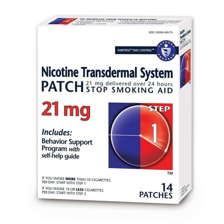 Habitrol Nicotine Transdermal Stop Smoking Aid Patch Step 1, 14ct, 4-Pack