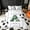 White A, variant on Feelyou Cartoon Soccer Sport Queen Bedding for Kids, Homeycomb Football Letter M Print Bedding Comforter Set Queen, Reversible, 7pcs