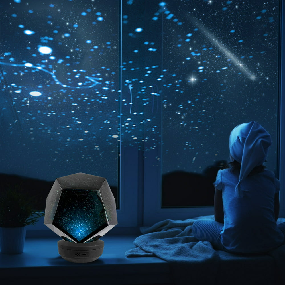 Romantic LED Starry Night Lamp 3D Star Projector Light for Bedroom