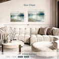 thumbnail image 4 of Elephant Stock Still Evening Waters Wall Art - Horizontal Canvas Wall Art - Living Room Wall Decor - Abstract Canvas - Gray And Blue Decor By Carol Robinson - 36" x 24", 4 of 8