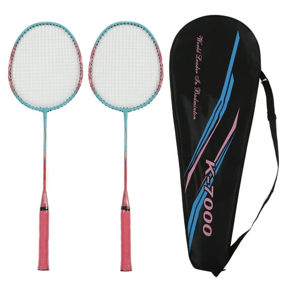 Double Badminton Racquets,Badminton Racket Lightweight Portable Badminton Racquet Set Badminton Racket Set High-Precision Functionality