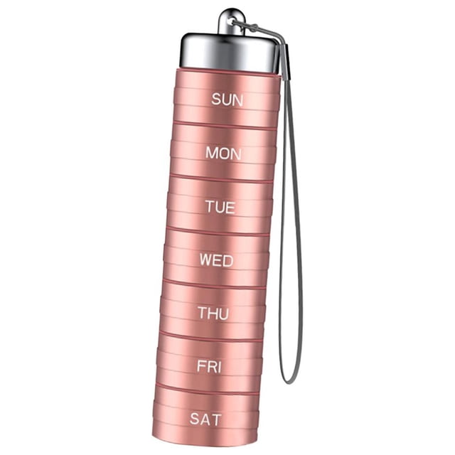 Pastillero diario Organizador multiusos de viaje Yinane Organizador Semanal