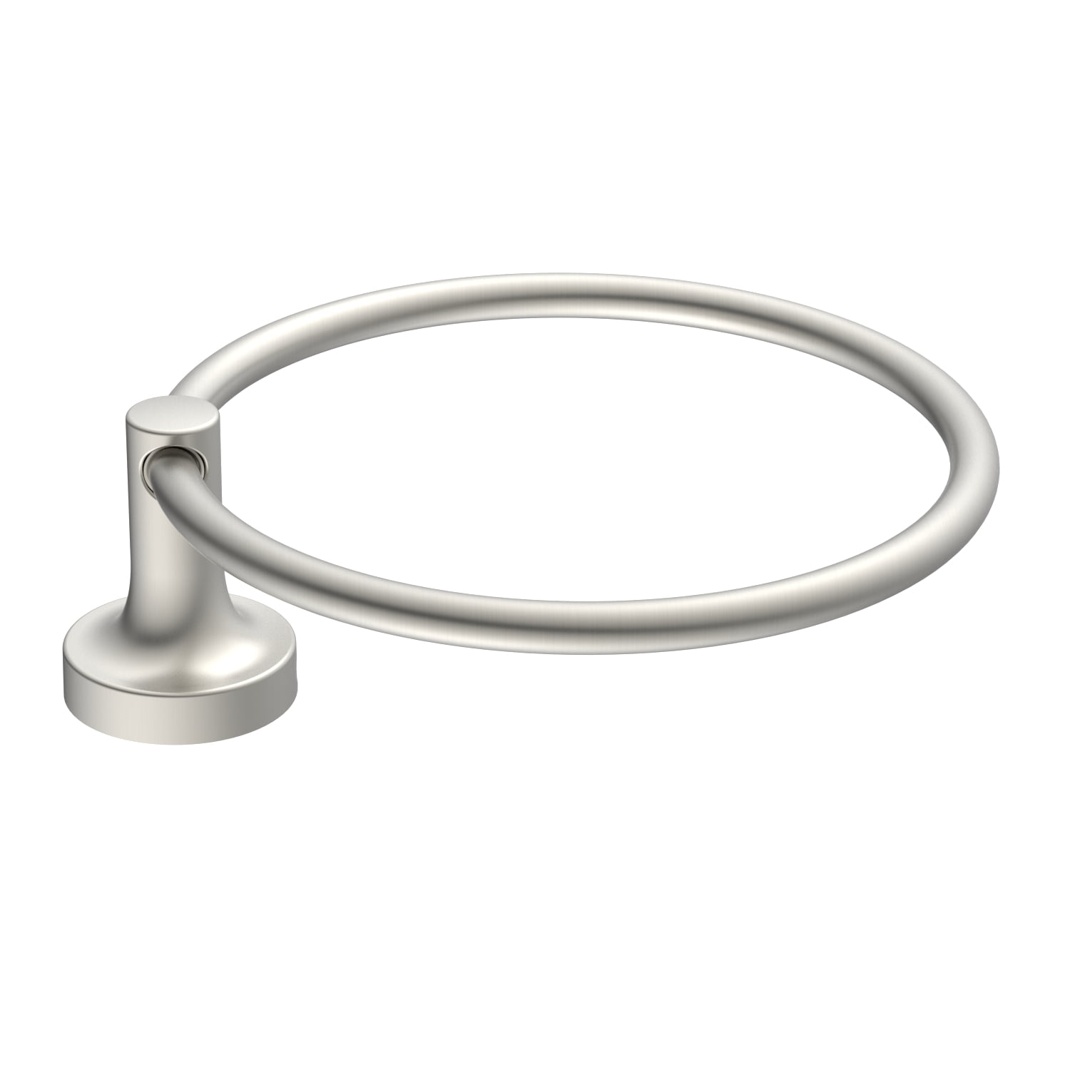 (2 pack) Better Homes & Gardens Clean Modern Style Wall Mount Towel Ring Satin Nickel