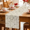 thumbnail image 5 of Sparrow Table Runner - 60 Inch Long Spring Birds on The Branches Retro Country Beige Cotton and Linen Blended Dress Scarves Farmhouse Table Runner for Kitchen Dining, Coffee Table, 13" x 60", 5 of 8