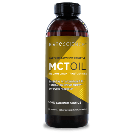 Keto Science Ketogenic MCT Oil Dietary Supplement, 15 Fl Oz, 30 Servings