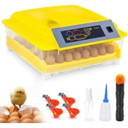 Egg Incubator - 56 Eggs Digital Incubators for Hatching Eggs with Fully Automatic Egg Turning, LED Candler, Mini Egg Incubator Breeder for Chicken, Ducks, Birds