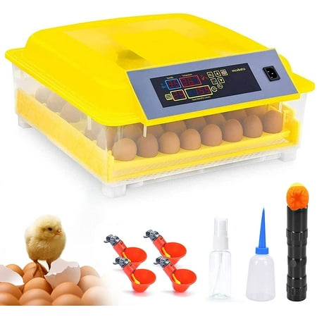 Egg Incubator - 56 Eggs Digital Incubators for Hatching Eggs with Fully Automatic Egg Turning, LED Candler, Mini Egg Incubator Breeder for Chicken, Ducks, Birds