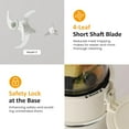 thumbnail image 6 of Superjoe Electric Food Chopper, Electric 4 in 1 Food Grinder for Grinding Meat, Peeling Garlic & Juicing, 2 Speed Blender and Food Processor Combo with 1.5L Glass Bowl & 2 Cups (0.4L+0.2L), 250W Beige, 6 of 8