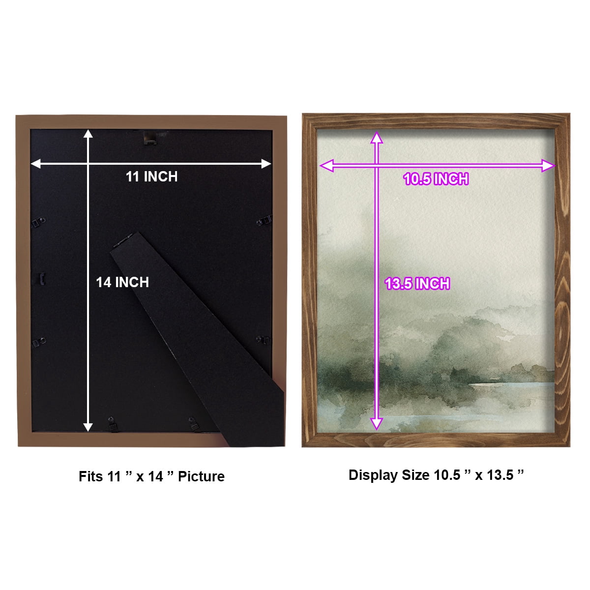 Heavy Fog I - Framed Print w/glass - Walnut