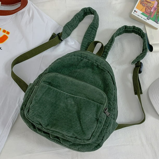 Mini mochila de pana, bolso cruzado informal, bolso de viaje femenino sencillo y suave Sywqhk Para Estrenar