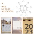 thumbnail image 4 of 10pcs Tabletop Acrylic Sign Binder Acrylic Price Display Stand Clip Double Ring Menu Stand Binder, 4 of 9