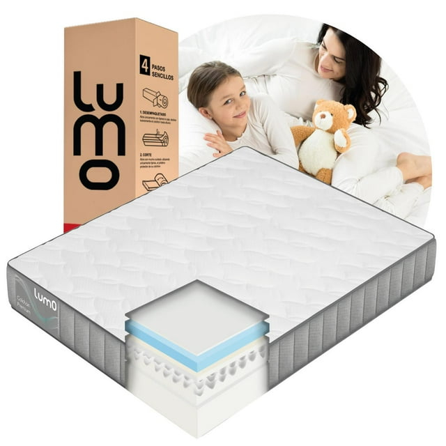 Colchon Premium King Size Memory 25cm Transpirable en Caja