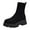 Black, variant on Jsaierl Women's Platform Ankle Knit Boots Elastic Chunky Heel Lug Sole Booties Slip On Sock Booties Shoes