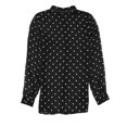 thumbnail image 2 of GUESS Womens Clouis Polka-Dot Button Down Blouse, Black, X-Small, 2 of 2