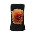 thumbnail image 5 of Sigee Orange Dalia for Women's Workout Tank Top,Running Tank Tops,Sleeveless Gym ClothesX-Large, 5 of 8