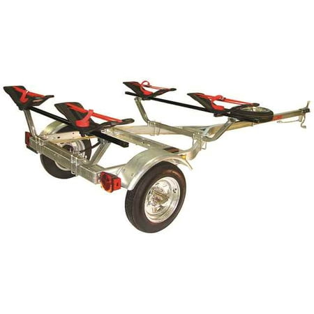 Malone MPG461GS MicroSport Trailer - Two Carrier Package - Galvanized Wheels
