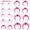 Pink-18pcs, variant on QQTDFG 8/18Pcs Acrylic Nose Rings C Shape Buffalo Septum Piercing Ear Stretching Kit-Pink-18pcs-14g (1.6 mm)-00g (10.0 mm)