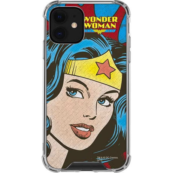 Skinit DC Comics Wonder Woman Vintage Profile iPhone 12 Clear Case