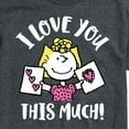 thumbnail image 3 of Peanuts - Love You This Much - Men's Short Sleeve Graphic T-Shirt, 3 of 6
