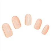 Claire's Girls Rose Gold Almond False Nails