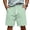 BW23_Mint Green, variant on Lumtrix 2026 Men's Baggy Sweat Shorts Casual Gym Workout Shorts with Pockets Summer Breathable Knee Length Shorts Dark Green M