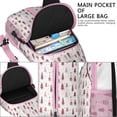 thumbnail image 4 of Sling Backpack,Pink Christmas Tree Pattern Crossbody Bag with Water Bottle Holder,Waterproof Sling Bag for Men/Women with Chest Phone Holder for Hiking,Travel, 4 of 6