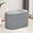 Grey, variant on Modern Linen Fabric Storage Ottoman, Upholstered End of Bed Stool with Removable Lid, Oval Ottoman Foot Rest for Bedroom Living Room Entryway Dorm Small Space Storage, Grey