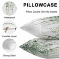 thumbnail image 5 of Green Eucalyptus Leaves Throw Pillow Covers 18x18 Inch Set of 2, Spring Pastoral Rustic Botanical Waterproof Outdoor Pillow Covers, Decorative Cushion Pillowcases for Couch, Sofa, Bed, Garden, Patio, 5 of 9