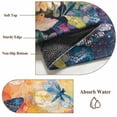 thumbnail image 6 of 3'x5' Area Rugs, Colorful Spring Floral Indoor Outdoor Area Rug for Living Room Bedroom, Summer Botanical Dragonfly Watercolor Washable Bathroom Rugs Kitchen Floor Carpet Mats Home Decor Aesthetic, 6 of 8