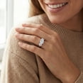 thumbnail image 5 of Pompeii 4 5/8 Ct TW Three Stone Diamond Engagement Ring 14k White Gold Lab Grown, 5 of 5