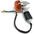 thumbnail image 3 of Intermitentes universales para motocicleta, luces traseras delanteras tipo bala cromadas, compatibles con motocicleta Cruiser Chopper, 4 Uds., 3 of 5