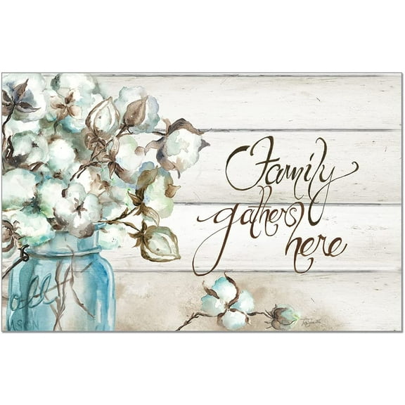 Counterart Paper Placemat, Cotton Boll, 24-Pack