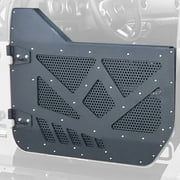 DV8 Offroad Jeep JL Half Doors, Aluminum, Perforated Mesh Screens, Fits 2018-2022 Wrangler/Gladiator