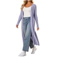 thumbnail image 5 of Brqkzdu Womens Long Cardigan Sweaters Open Front Oversized Ribbed Knit Cardigan Fall Loose Comfy Sweater Cardigan, 5 of 9