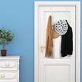 thumbnail image 5 of Over Door Hanger Rack Multi Use Metal Over The Door Hook Decorative Over Door Hanger (1, White), 5 of 5