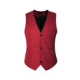 thumbnail image 2 of Men's V-neck Suit Vest Cotton Slim Four Seasons Vest, 2 of 2