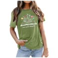 thumbnail image 1 of WEAIXIMIUNG T-Shirt Imprimé à Manches Courtes et Col Rond pour Femmes de la Saint-Valentin, 1 of 4