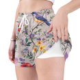 thumbnail image 4 of FORMRS Womens Swim Shorts Mesh Liner Quick Dry Casual Beach Board Bottom with Pockets, Sizes S-2XL, Purple Floral Pattern, 4 of 9