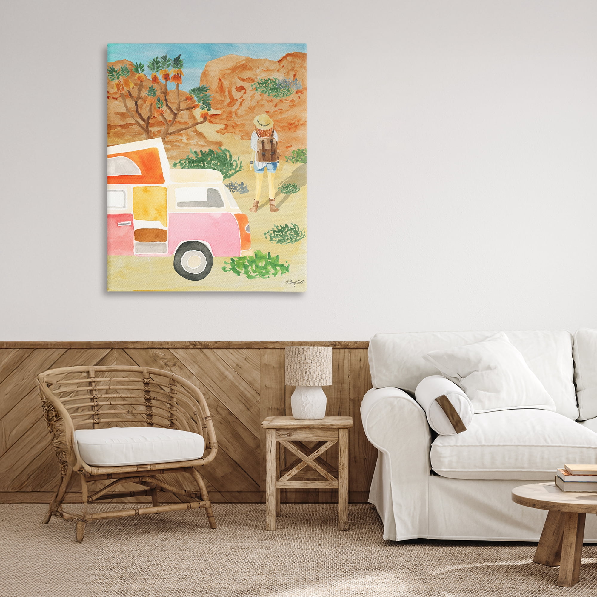 Stupell Industries Mojave Desert Road Trip Canvas Wall Art, design by Hillary Holt